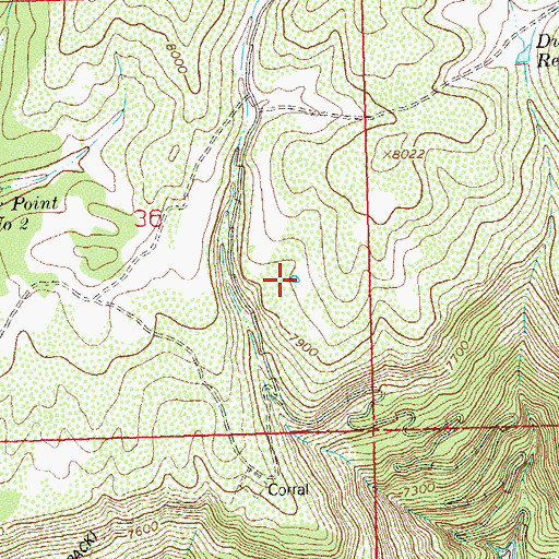 Topographic Map of Dunham Number Three Reservoir, CO