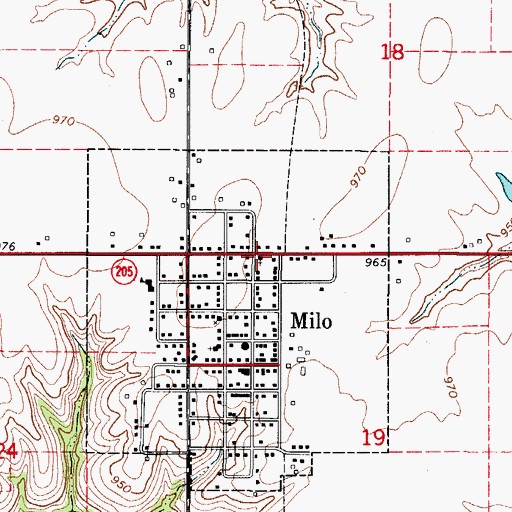 Topographic Map of Saint Augustine Catholic Church, IA