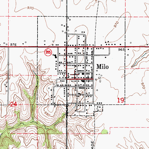 Topographic Map of Christian Union Church, IA