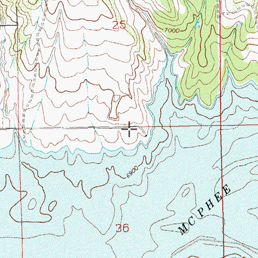 Topographic Map of Sage Hen Fishing, CO