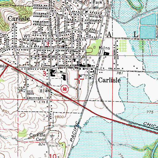 Topographic Map of Gvist Chiropractic Clinic, IA