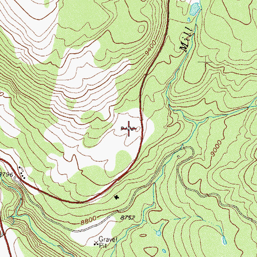 Topographic Map of Engineer Mountain Forest Service Station, CO