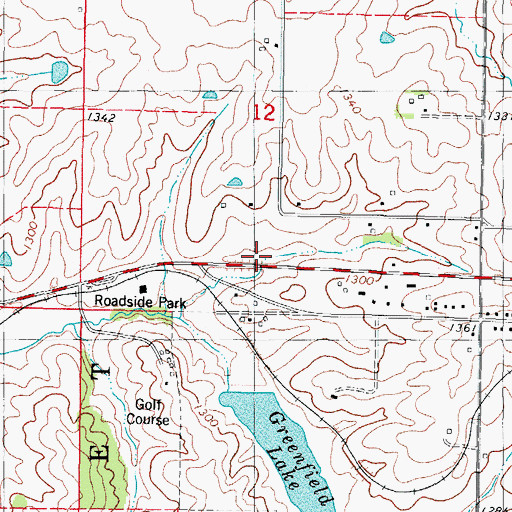 Topographic Map of Adair County Historical Museum, IA