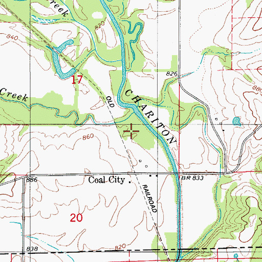 Topographic Map of Well's Mills Post Office (historical), IA