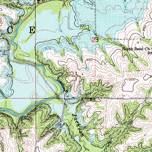Topographic Map of Griffinsville Post Office (historical), IA