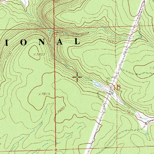 Topographic Map of Horsecamp Number Two Reservoir, CO