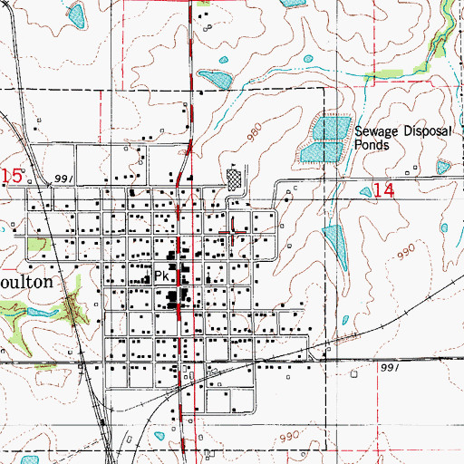 Topographic Map of Holiness Church of God, IA