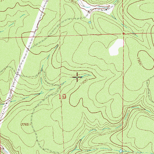 Topographic Map of Colt Number Four Reservoir, CO