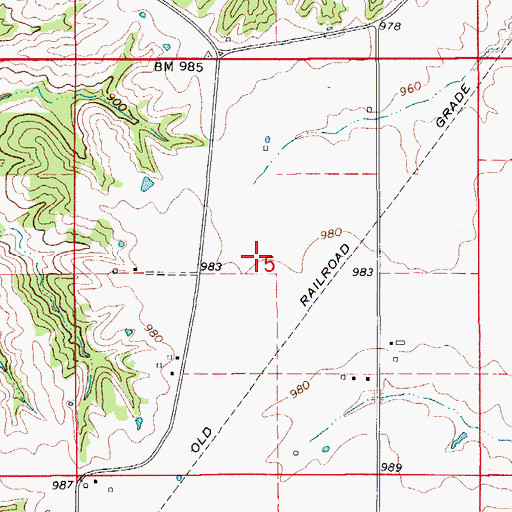 Topographic Map of Clancy Cemetery, IA