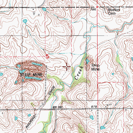 Topographic Map of White Post Office (historical), IA