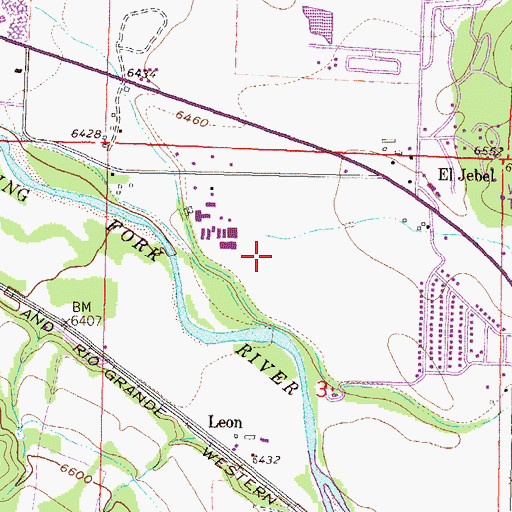 Topographic Map of Mount Sopris Tree Nursery, CO