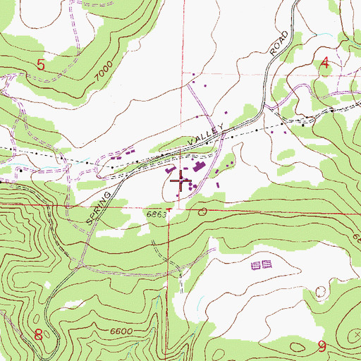 Topographic Map of Colorado Mountain College Glenwood Springs Spring Valley, CO