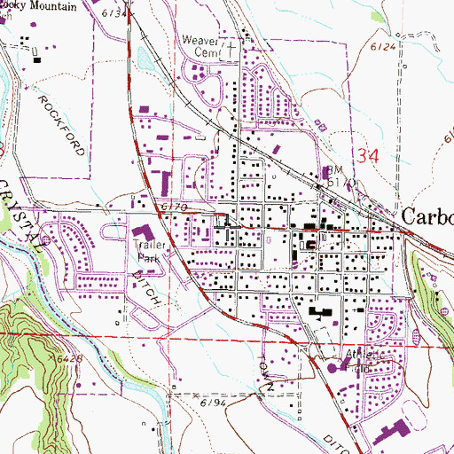 Topographic Map of Sobris District Ranger Station, CO