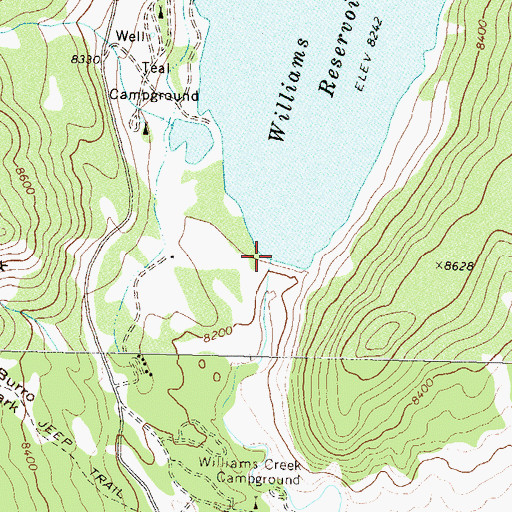 Topographic Map of Mullins Dam, CO
