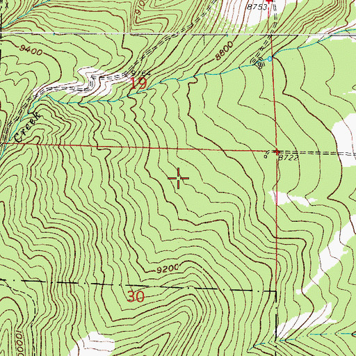 Topographic Map of Conquistador Ski Area, CO