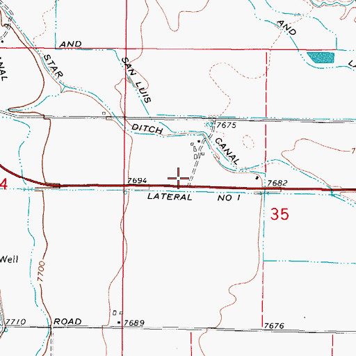 Topographic Map of Rio Grande Forest Supervisors Office, CO