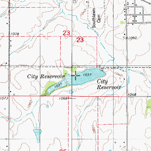 Topographic Map of Seymour Lake Park, IA