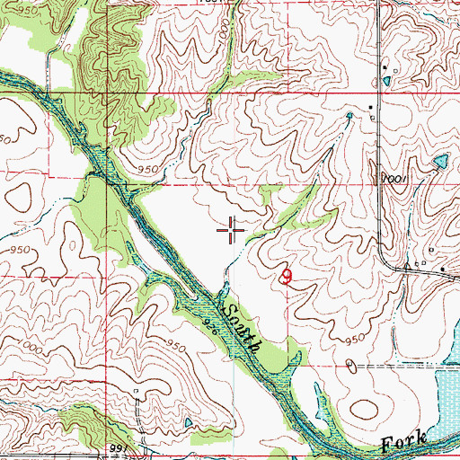 Topographic Map of Dodril Cemetery (historical), IA