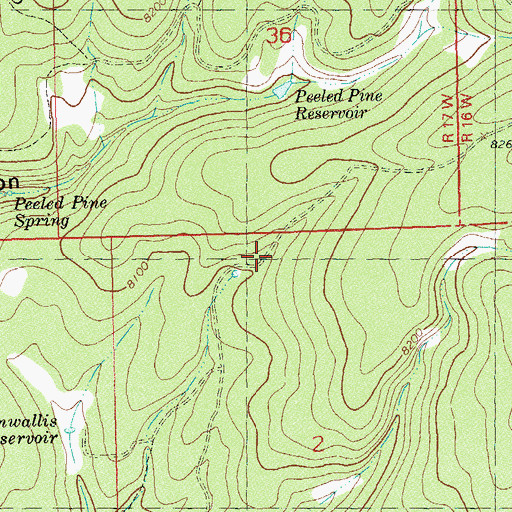 Topographic Map of Wild Bill Number Thirteen Reservoir, CO