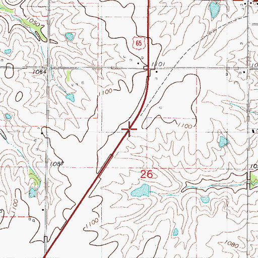 Topographic Map of Earle (historical), IA
