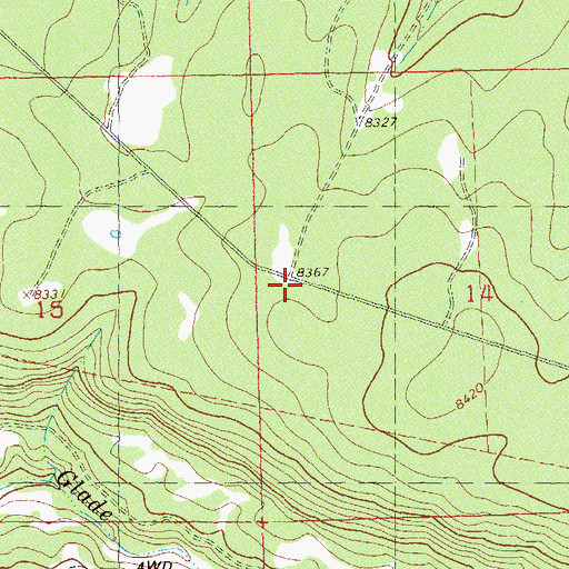 Topographic Map of Big Water Number Four Reservoir, CO