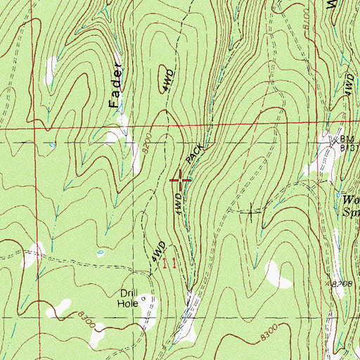 Topographic Map of Luggan Reservoir, CO