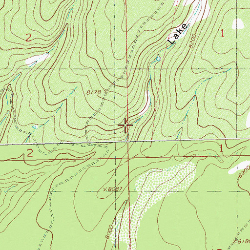 Topographic Map of Wild Bill Number Fourteen Reservoir, CO