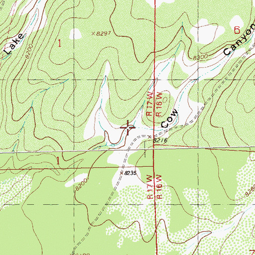 Topographic Map of Lake Unit Number Four Reservoir, CO