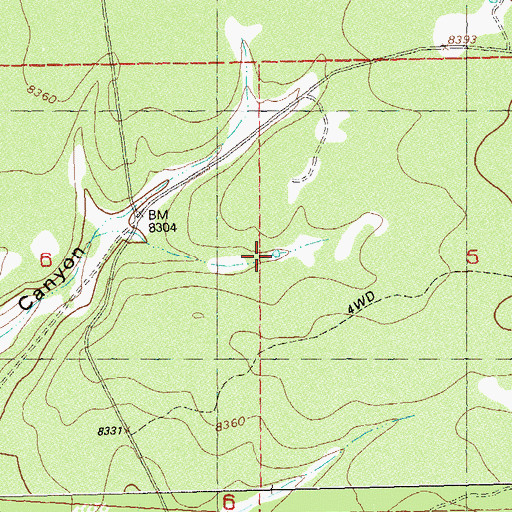 Topographic Map of Lake Unit Number Two Reservoir, CO