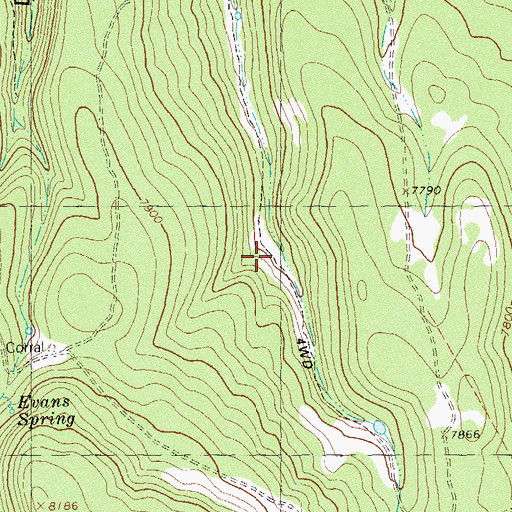Topographic Map of Dawson Reservoir, CO
