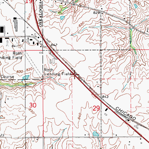 Topographic Map of Quad-County Grain Incorporated Elevator, IA