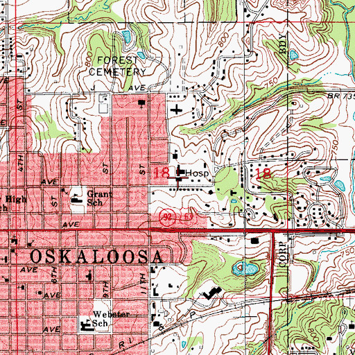 Topographic Map of Family Medical Center, IA
