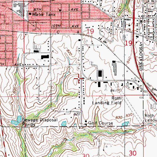 Topographic Map of Calvary Bible Church, IA