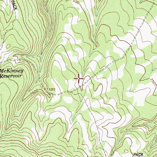 Topographic Map of Disappointment Number Four Reservoir, CO