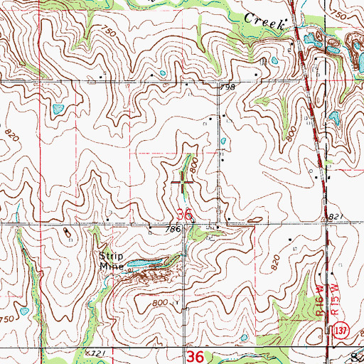 Topographic Map of McGlasson Cemetery, IA