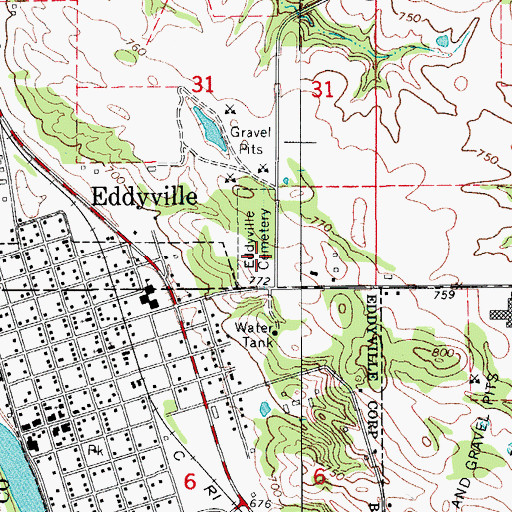 Topographic Map of Richard Scarrem Historical Marker, IA