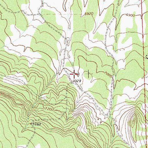 Topographic Map of Disappointment Number Nine Reservoir, CO