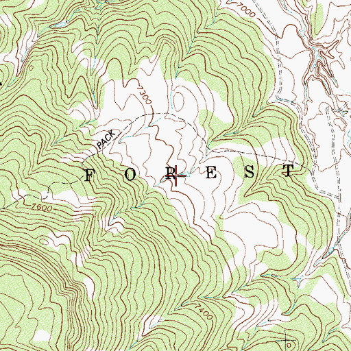 Topographic Map of Ryman Number Three Reservoir, CO