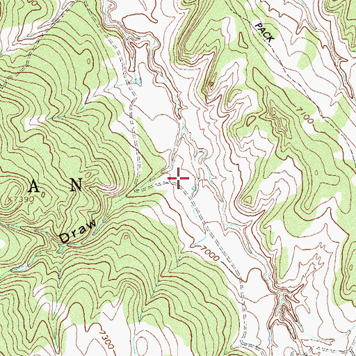 Topographic Map of Ryman Number Four Reservoir, CO