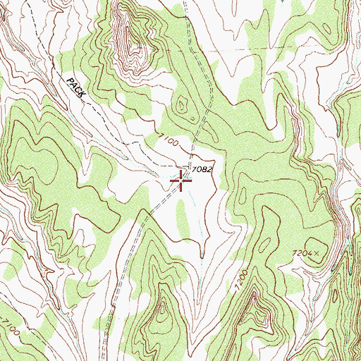 Topographic Map of Royce Reservoir, CO