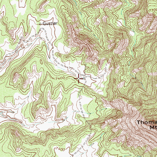 Topographic Map of Horse Reservoir, CO