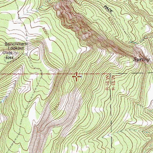 Topographic Map of Near Draw Number Five Reservoir, CO