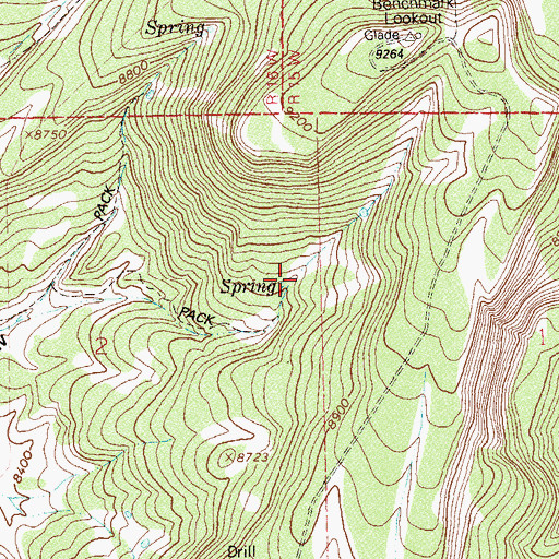 Topographic Map of Near Draw Number Four Reservoir, CO
