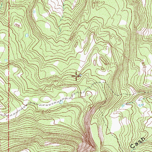 Topographic Map of Disappointment Number Seven Reservoir, CO