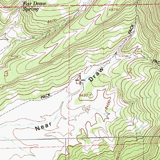 Topographic Map of Willow Reservoir, CO