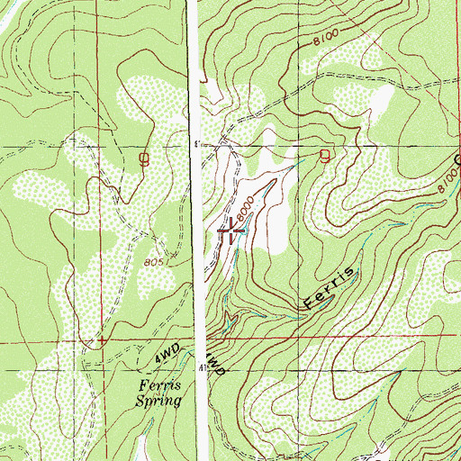 Topographic Map of Drake Reservoir, CO