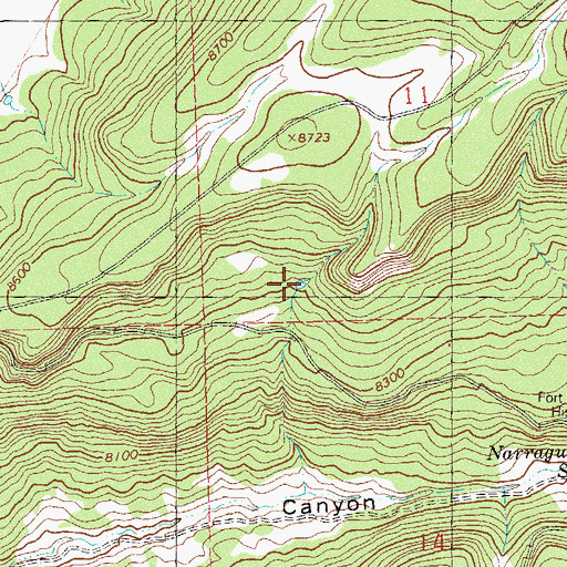 Topographic Map of Road Spring Reservoir, CO