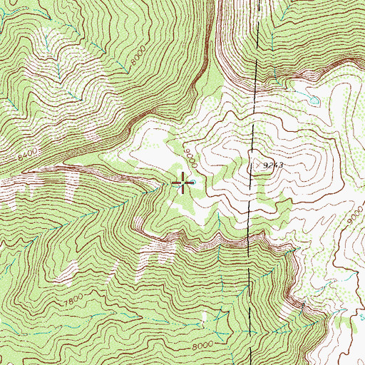 Topographic Map of Dopey Reservoir, CO