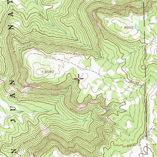 Topographic Map of Mesa Point Reservoir, CO