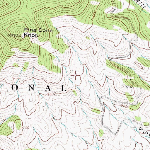 Topographic Map of Pine Cone Spring, CO